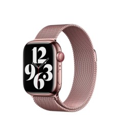 Ремешок Milanese Loop Premium Apple Watch 42 / 44 / 45 / 49mm (Rose Gold)