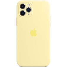 Силикон Original RoundCam Case Apple iPhone 11 Pro Max (51) Mellow Yellow