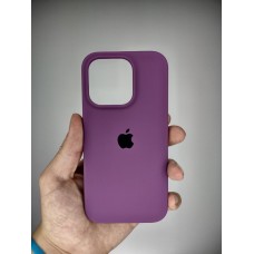 Силикон Original Round Case Apple iPhone 15 Pro (28) Brinjal