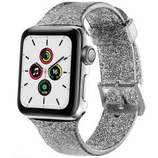 Ремешок Apple Watch Silicone Glitter 38 / 40mm (Black)