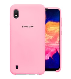 Силикон Original Case Logo Samsung Galaxy A10 / M10 (2019) (Розовый)