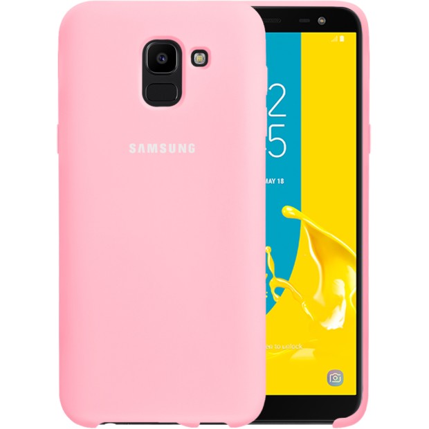 Чехол Силикон Original Case для Samsung Galaxy J6 (2018) J600 (Розовый)