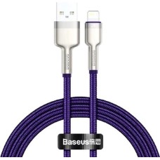 USB-кабель Baseus Metal Data 2.4A (1m) (Lightning) (Фиолетовый) CALJK-A05