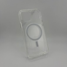 Силикон Space Case MagSafe Apple iPhone 12 / 12 Pro (Прозрачный)