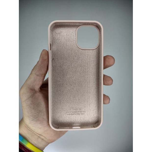 Силикон Original Round Case Apple iPhone 14 (08) Pink Sand