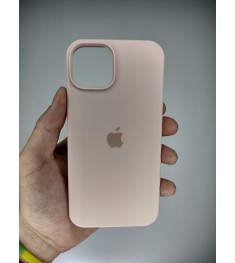 Силикон Original Round Case Apple iPhone 14 (08) Pink Sand