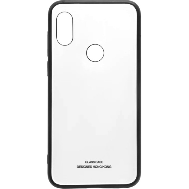 Накладка Glass Case Xiaomi Redmi 6 Pro / Mi A2 Lite (белый)