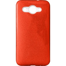 Силикон Glitter Huawei Y3 (2017) (Красный)