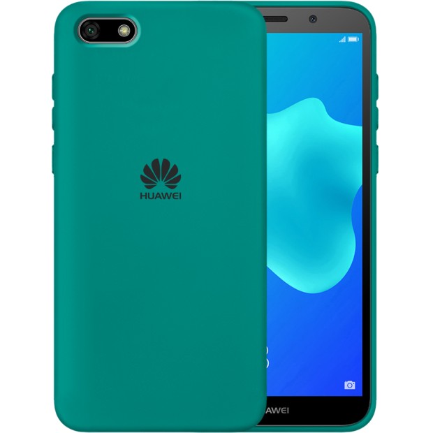 Силикон Original Case Huawei Y5 Prime (2018) / Honor 7A (Тёмно-зелёный)