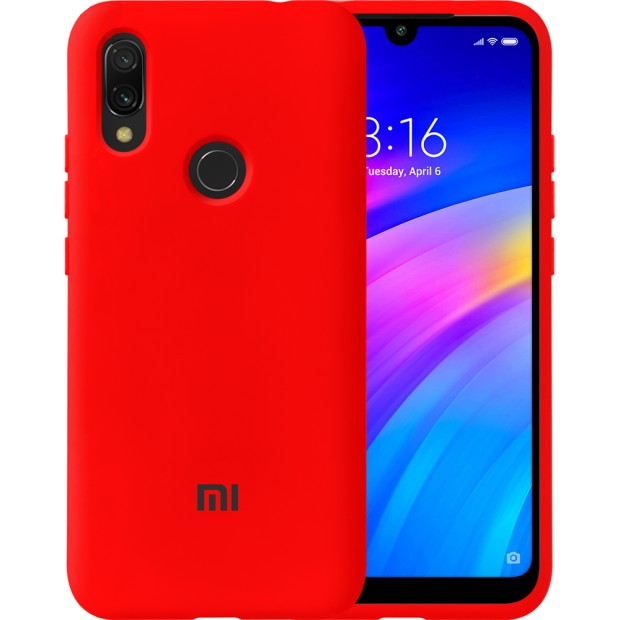Силиконовый чехол Original Case Xiaomi Redmi 7 (Красный)