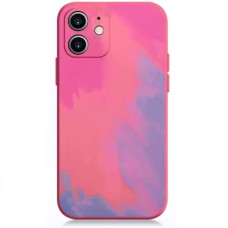 Силікон WAVE Watercolor Case iPhone 12 (pink / purple)