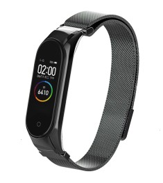 Ремешок Milanese Loop Xiaomi Mi Band 3 / Mi Band 4 (Чёрный)