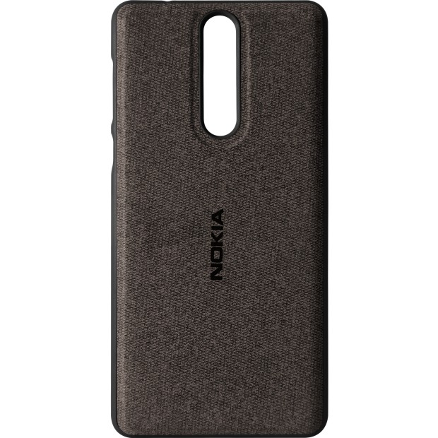 Силикон Textile Nokia 8 (Чёрный)