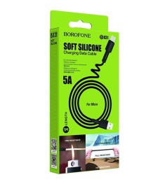 USB кабель Borofone BX31 Silicone (MicroUSB) (Чёрный)