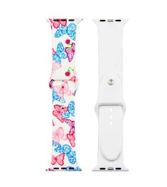 Ремешок Print Apple Watch Silicone 42 / 44 mm (Butterfly 2)