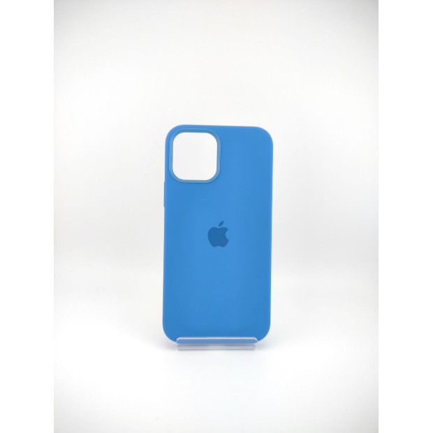 Чехол Silicone Case with MagSafe Apple iPhone 12 / 12 Pro (Capri Blue)