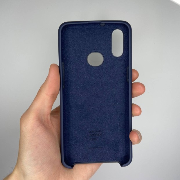 Силікон Original Case Logo Samsung Galaxy A10s (2019) (Темно-синій)