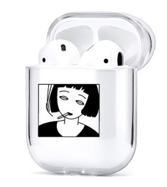 Чехол для наушников Clear Case Apple Airpods (Girl)