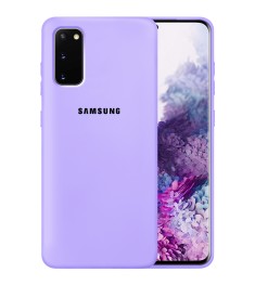 Силикон Original Case Samsung Galaxy S20 (Фиалковый)