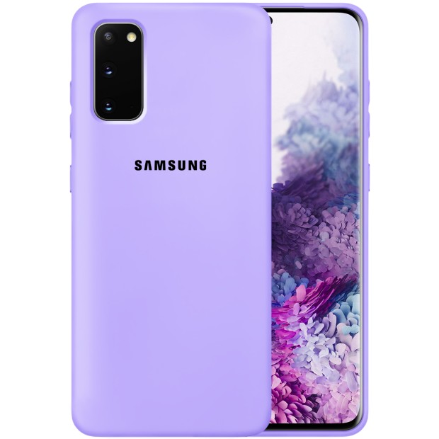 Силикон Original Case Samsung Galaxy S20 (Фиалковый)