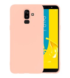 Силиконовый чехол iNavi Color Samsung Galaxy J8 (2018) J810 (розовый)