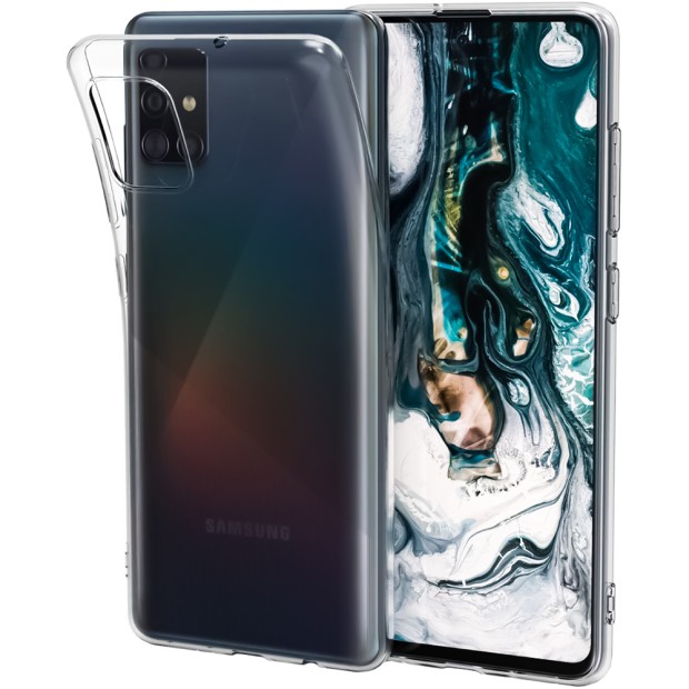 Силикон WS Samsung Galaxy A51 (2020) (прозрачный)