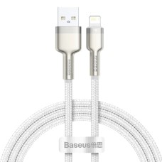 USB-кабель Baseus Cafule Metal 2.4A (1m) (Lightning) (Белый) CALJK-A02