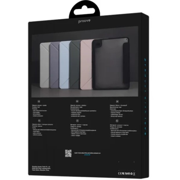 Чехол-книжка Proove Solid Case Apple iPad 10.2" (2019 / 2020 / 2021) (Black)