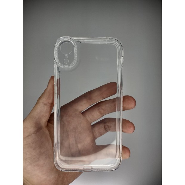 Чехол силиконовый Diamond Apple iPhone XR (Прозрачный)