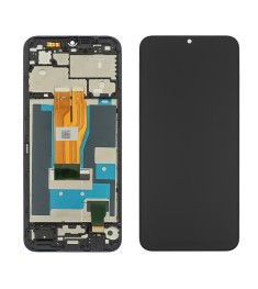 Дисплей для Realme C33 с чёрным тачскрином и корпусной рамкой