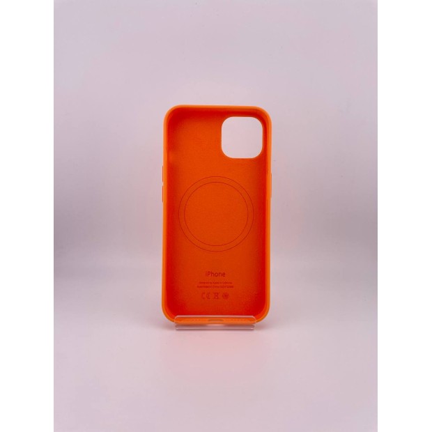 Чехол Silicone Case with MagSafe Apple iPhone 13 (Marigold)