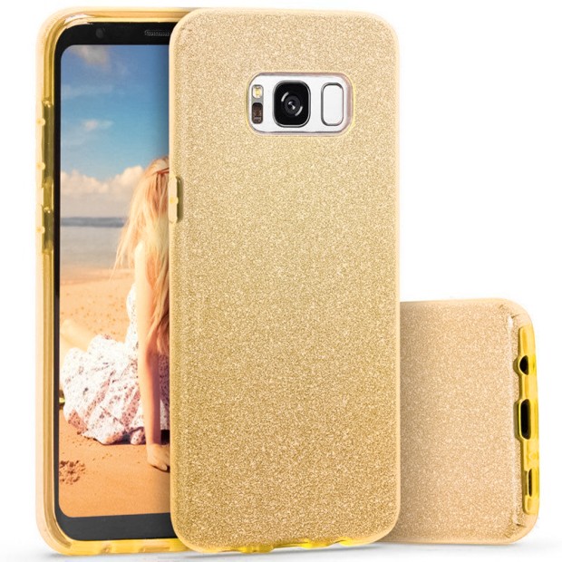 Силикон Glitter Samsung Galaxy S8 Plus (Золотой)