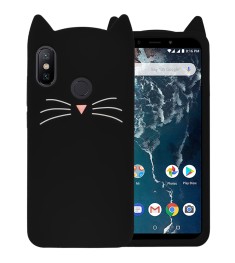 Силикон Kitty Case Xiaomi Redmi 6 Pro / Mi A2 Lite (Черный)