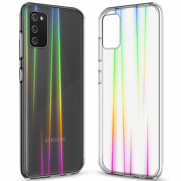 Силикон 3D Gradient Case Samsung Galaxy A02S (2020) (Прозрачный)