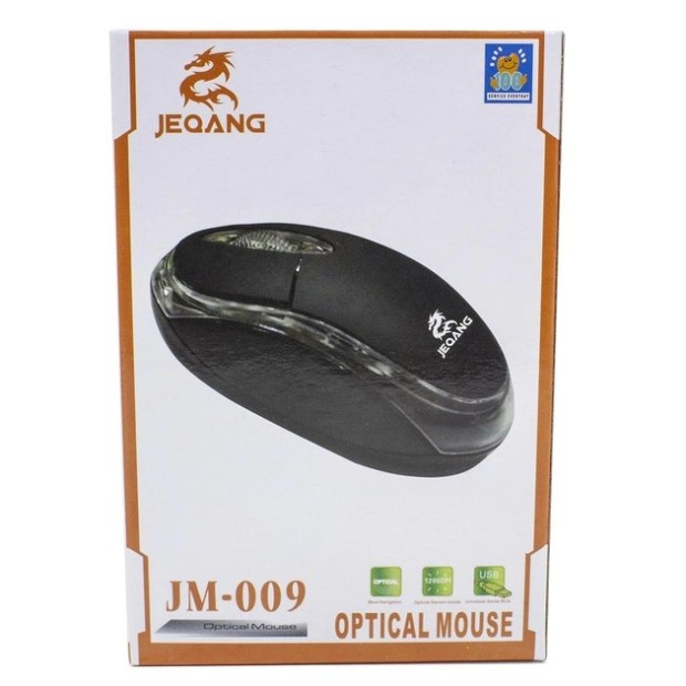 Мышь проводная Jeqang JM-009 (Чёрный)