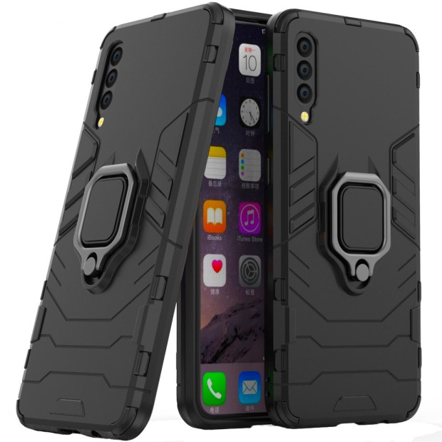 Бронь-чехол Ring Armor Case Samsung Galaxy A30s / A50 / A50s (2019) (Чёрный)