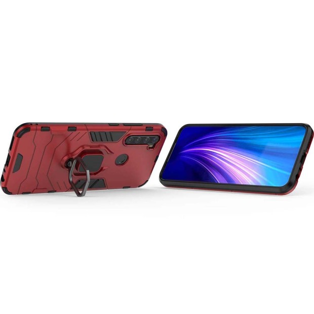 Бронь-чехол Ring Armor Case Xiaomi Redmi Note 8T (Красный)