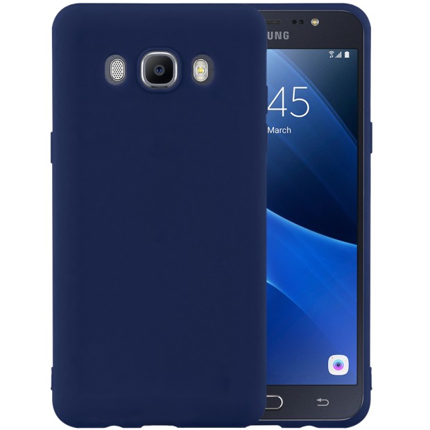 Чехол Силикон iNavi Color для Samsung Galaxy J7 (2016) J710 (тёмно-синий)