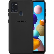 Силикон Original 360 Case Logo Samsung Galaxy A21S (2020) A217 (Чёрный)