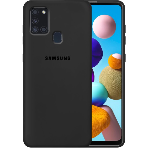 Силикон Original Case Samsung Galaxy A21S (2020) A217 (Чёрный)