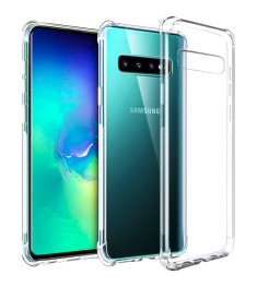 Силиконовый чехол 6D Samsung Galaxy S10 (Прозрачный)