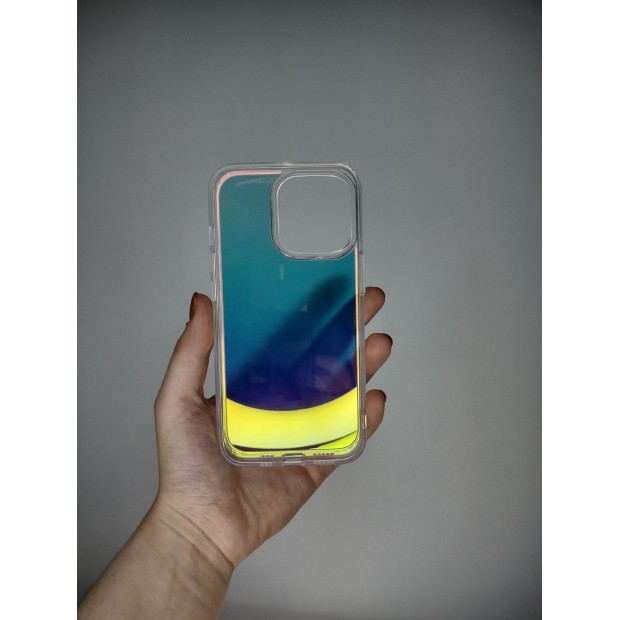 Силикон Round Matte Gradient Apple iPhone 13 Pro (Blue)