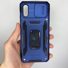 Бронь-чехол Ring Camshield Armor Xiaomi Redmi 9A (Синий)