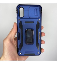 Бронь-чехол Ring Camshield Armor Xiaomi Redmi 9A (Синий)