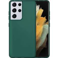 Силикон Original 360 Case Samsung Galaxy S21 Ultra (Тёмно-зелёный)