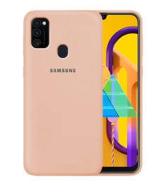 Силикон Original 360 Case Logo Samsung Galaxy M30s (2019) (Пудровый)