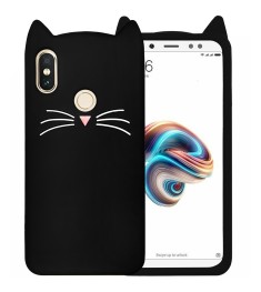 Силикон Kitty Case Xiaomi Redmi Note 5 / Note 5 Pro (Черный)