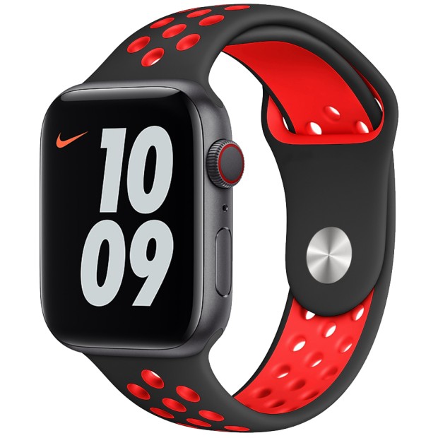 Ремешок Nike Apple Watch 42 / 44 mm (Black-Red)
