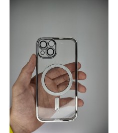 Чехол UMKU Shining with MagSafe Apple iPhone 13 (Silver)