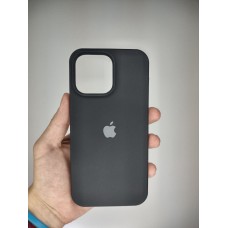 Силикон Original Round Case Apple iPhone 14 Pro Max (07) Black